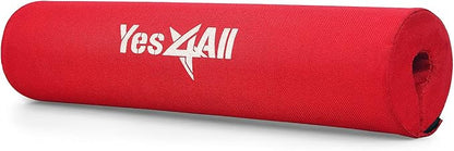 Yes4All Ergonomic Foam Bar Pad, Olympic Barbell Squat & Neck Pad for Squats, Hip Thrusts & Weight Lifting Bar