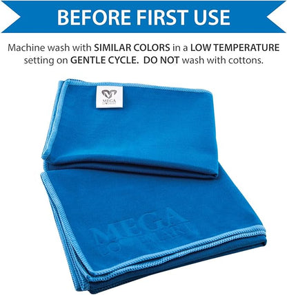Suede Microfiber Gym Sport Towel, 2 Pack