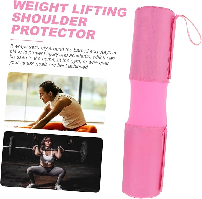 Milisten Fitness Barbell Cushion Pad for Shoulder Support Foam Squat Pad for Squats Lunges and Hip Thrusts Lightweight Portable Fitness Accessory Random Style