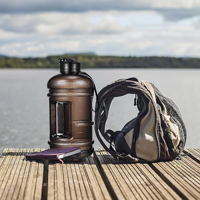 Portable Water Bottle for Fitness 73oz Large Capacity Sports Water Jug with Black Cap Gym Outdoor Hydration Bottle