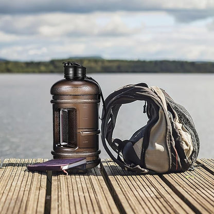 Portable Water Bottle for Fitness 73oz Large Capacity Sports Water Jug with Black Cap Gym Outdoor Hydration Bottle