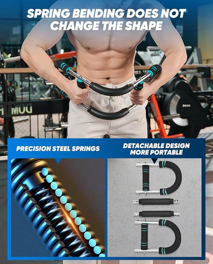 2026 New Saker PowerTwist Arm Trainer, Adjustable Forearm Strengthener, Arm Exercise and Chest Workout Equipment for Home Gym, for Men, Ideas for Fitness Enthusiasts