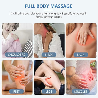 2-Pack Manual Massage Balls, Roller Back Massager Great for Relax, Deep Tissue Massage Tool to Relief Full Body, Sore Muscle, Neck, Shoulders, Feet, Joint Pain, Stiffness(Blue)