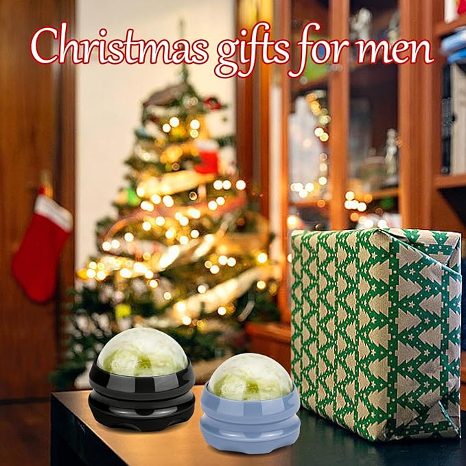 ideayard Massage Stone Jade Ball for Full Body Massage Lacrosse Ball Massager, Back Massage Tool, Self Massage Ball for Sore Muscle