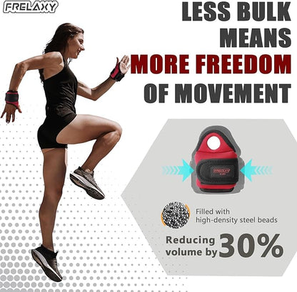 Frelaxy Wrist Weights with Thumb Loops Lock for Men Women 1lb*2 2lbs*2 3lbs*2 Ankle Weights Weighted Gloves for Running Strength Training Yoga Walking Exercises