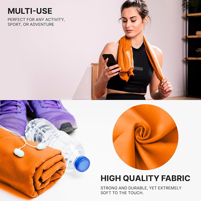 Wet Work XL(60'x36') Microfiber Soft Towels, Super Absorbent, Quick Dry, Ultra-Soft, Lint Free, Compact, Oversized Bath Towels for Adults