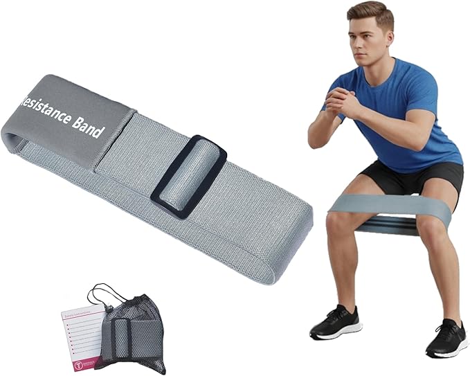 Adjustable Fabric Resistance Bands, Non-Slip Exercise Bands for Men and Women, Perfect Workout Bands for Glutes and Lower Body Training - 1 Pack