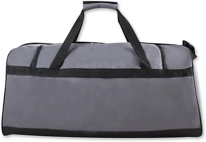 60 Liter, 26 Inch Duffle Bag – Heavy Duty Extra Large Sports Gym Equipment Travel Duffel Bag for Men and Women (Grey)