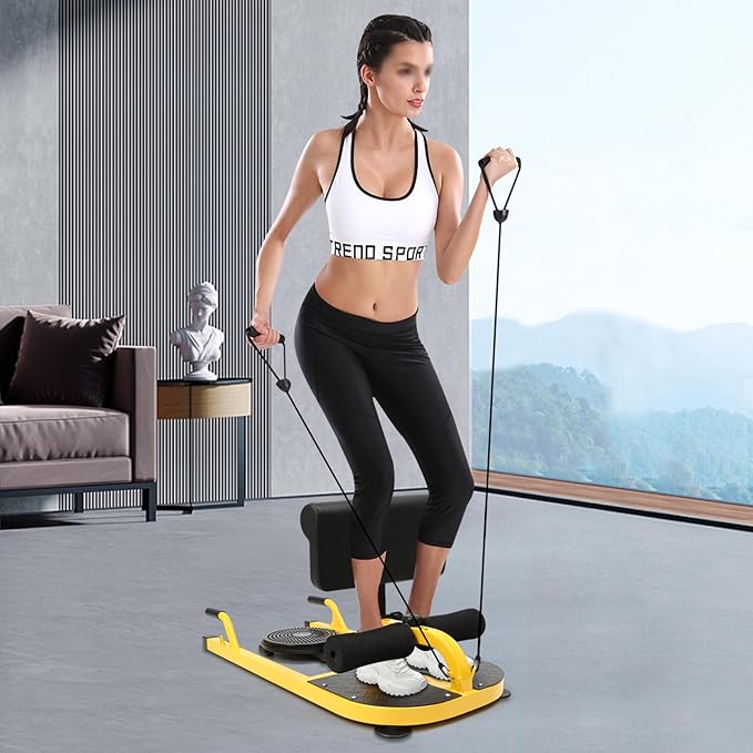 Multifunction Deep Squat Bench, Home Gym Workout Station, Adjustable Leg Exercise Machine for Belt Squats, Super Stretching, Sit-up, Push-up, Up to 220lbs, Size:37*17.32*19.68 in