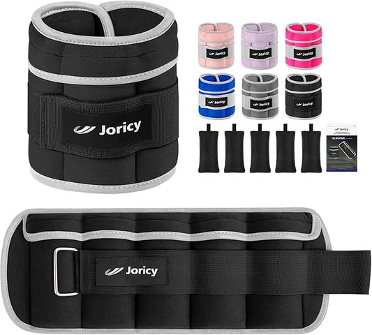 Adjustable Ankle Weights for Women Men 1 2 4 5 6 8 10 LBS 1 Pair Leg Weights Wrist Hand Arm Weights with Removable Weight Strength Training Weight for Walking Running Gym Fitness Physical Therapy