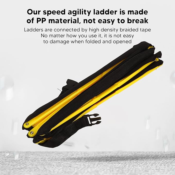Agility Ladder, 2.6m Speed Agility Training Ladder Speed Training Pad Football Footwork Soccer Workout Pad Workout Equipment for Basketball Kit