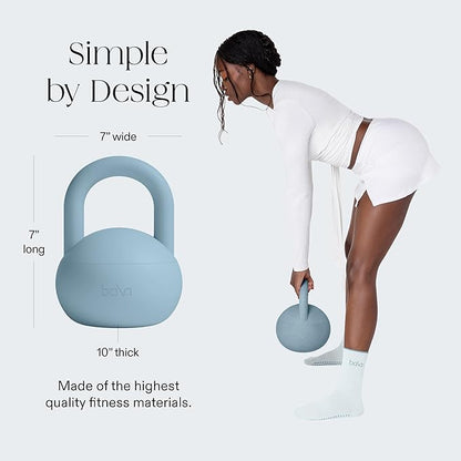 Bala Kettleball, Soft Kettlebell for Women - Kettlebells Strength & Core Training Equipment for Home Gym Workouts - Anti-Slip Grip Exercise Weights with Cushioned Impact-Resistant Base