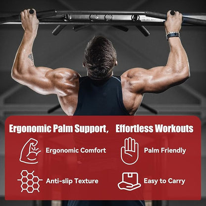 HUAFA Anti-Slip Workout Grips, Gym Grips Weight Lifting Grips Pads, Ergonomics Weight Lifting Gloves for Men Women Deadlift, Fitness Training and Exercise, Gym Grips Pads for Palm Protection