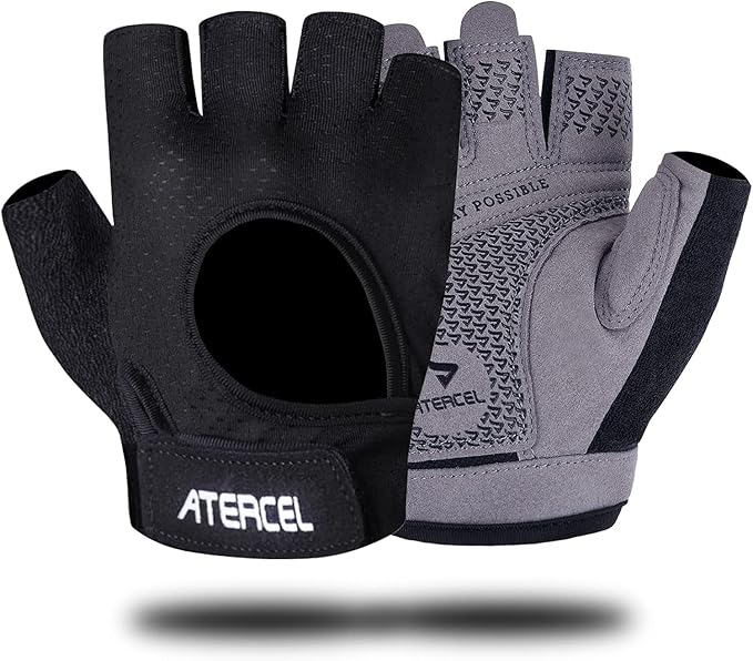 ATERCEL Weight Lifting Gloves Full Palm Protection, Workout Gloves for Gym, Cycling, Exercise, Climbing, Breathable, Super Lightweight for Mens and Women