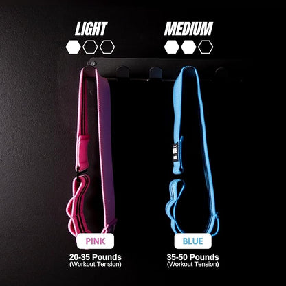 Adjustable Fabric Resistance Bands – Non-Slip Booty Bands for Squats, Glutes & Legs – 2 Pack Easy & Medium Resistance for Home Workouts