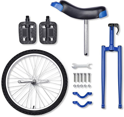 AW 16/18/20/24 Inch Wheel Outdoor Unicycle Adjustable Seat Exercise Bicycle Fit Adults Kids Outdoor Sports Fitness Exercise, for Choice
