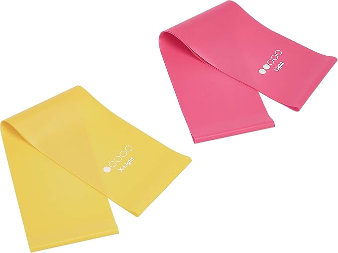 Amazon Basics Resistance Bands for Working Out, Exercise, Strength Training, Body Stretching, Set of 5, Multicolor