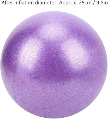 25cm Non-Slip Exercise Ball for Yoga & Pilates - Small Stability Ball for Core Strength Training, Home Gym, Balance Workouts