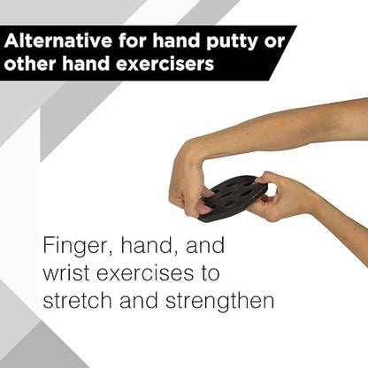 THERABAND Hand Xtrainer, Non-Latex Hand Exerciser for Progressive Hand Therapy, Strengthen Fingers, Hands and Forearms, Grip Trainer, Strengthener, Helps Relieve Joint Pain, Black, Heavy, Advanced
