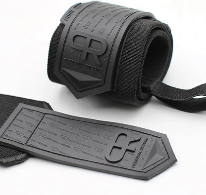 Heavy Duty Premium Wrist Wraps, More Elasticity, Reinforced Stitching, Extra Wide Strap, Strong Thumb Loop, Larry Wheels Weightlifting Wraps