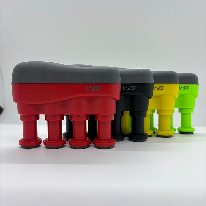 Guitar Finger Strengthener - Improve Your Finger Power, Flexibility, and Span for Playing String Instruments (Black)