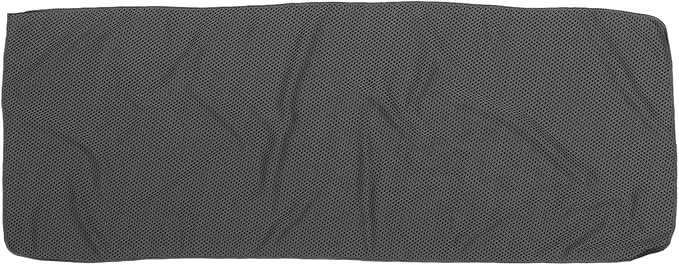 TOYANDONA Fast Drying Sports Towel for Gym and Outdoor Use, Lightweight Microfiber Sweat Absorbent Travel Towel Deep Gray Round Mesh Bag, Suitable for Hiking, Camping, Beach, Yoga,
