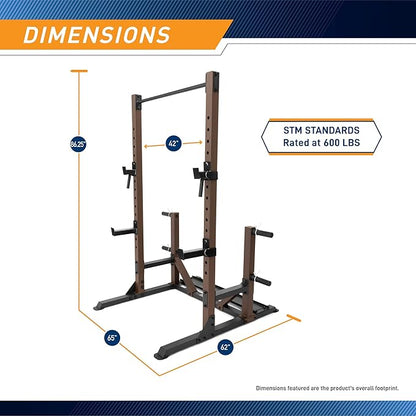 Steelbody Industrial Inspired Heavy Duty Home Gym System for Bodybuilding and Strength Training Available for Full Cage, Squat Rack and Power Tower