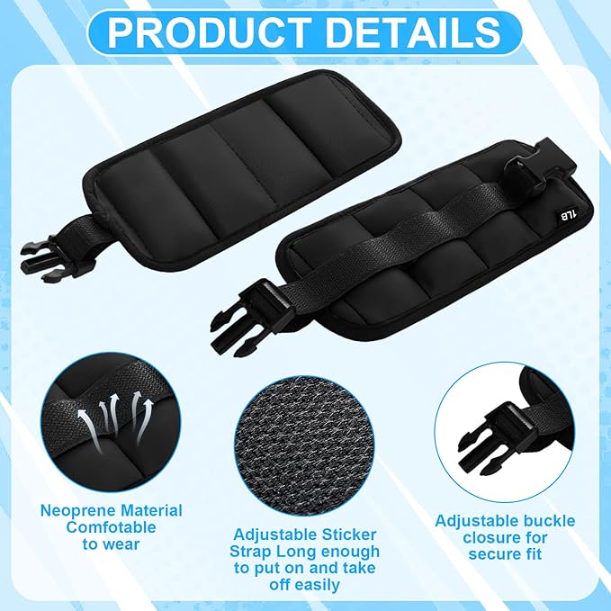 Water Aerobics Set, 4 Piece Pool Exercise Kit (2 Aqua Dumbbells + 2 Ankle/wrist Weights), EVA Foam, Low-impact Workout