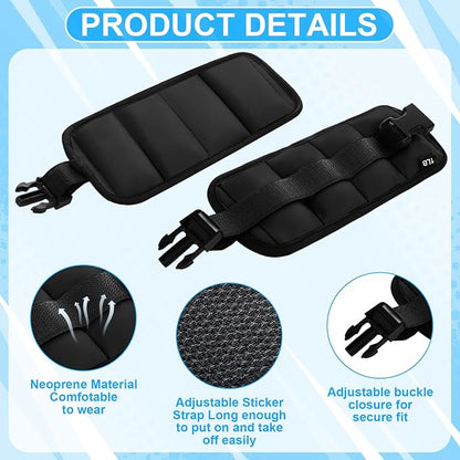 Water Aerobics Set, 4 Piece Pool Exercise Kit (2 Aqua Dumbbells + 2 Ankle/wrist Weights), EVA Foam, Low-impact Workout