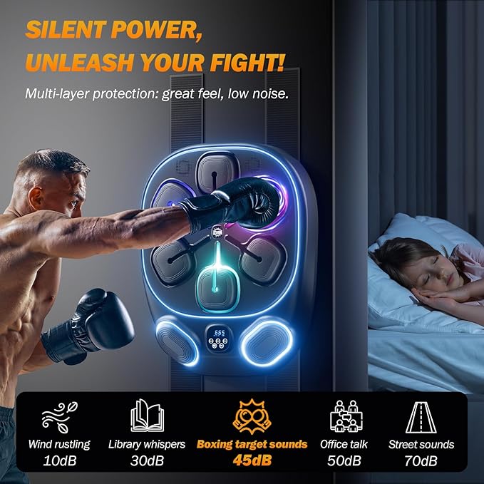 2025 Music Boxing Training Machine for Adults Fitness Equipment Durable Dummy Punching Bag Boxing Machine - Large