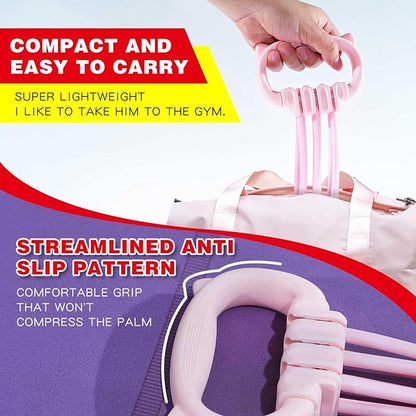 6 Gear Adjustable Resistance Bands, Fitness Resistance Bands Exercise Bands with Comfort Grips, Unisex, for Arms, Chest Extender, Home Workout, Fitness, Pilates