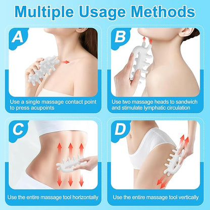 Cellulite Massage Tool, Fascia Blaster, Lymphatic Drainage Tool, Trigger Point Massage, Fascia Release Tools, Anti Cellulite Massager for Muscle Knots & Myofascial Tissue & Body Lymphatic Drainage