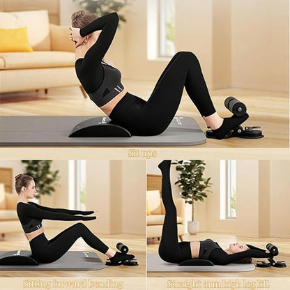 abs master sit up bar,sit ups foot holder with Elastic 2 Suction Cups and Pull Rope Portable Sit Up Assistant Device for Home Workout