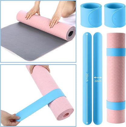 Yoga Bag Set for Women Including Yoga Mat Tote Bag, Booty Resistance Bands, Non Slip Sports Socks Silicone Ties for Pilates Travel Workout Office Home Gym