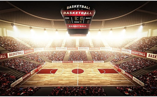Basketball Court Backdrop Basketball Stadium Arena Photography Background Sports Basketball Fans Party Backdrop Decors Basketball Stadium Arena Match Games Background Decorations Props 20x10ft
