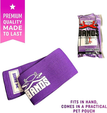The X Bands Exercise Resistance Bands - Non-Slip Extra Thick Fabric Hip Loop Booty Bands - 20, 30, 40, 50 lb - Fitness Workout for Legs, Butt Training, Stretching, Yoga