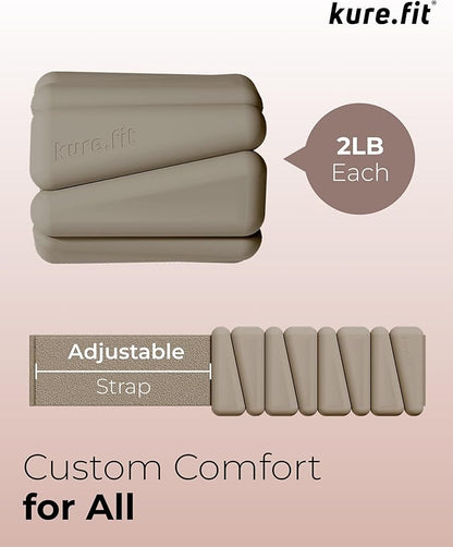 Pilates Weight | Wrist & Ankle Weights for Women | Weighted Bangles | 1LB/ 2LB Each (Set of 2)