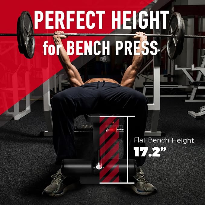 Keppi 1000LB Weight Bench - Adjustable Workout Bench Press Set for Home Gym Strength Training, Incline Decline Flat Sit Up Bench for Full Body Strength Training