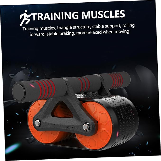POPETPOP 1Pc Abdominal Wheel Portable Ab Roller for Beginners Core Strength Training Equipment for Home Gym Promotes Fat Burning Movement Stable