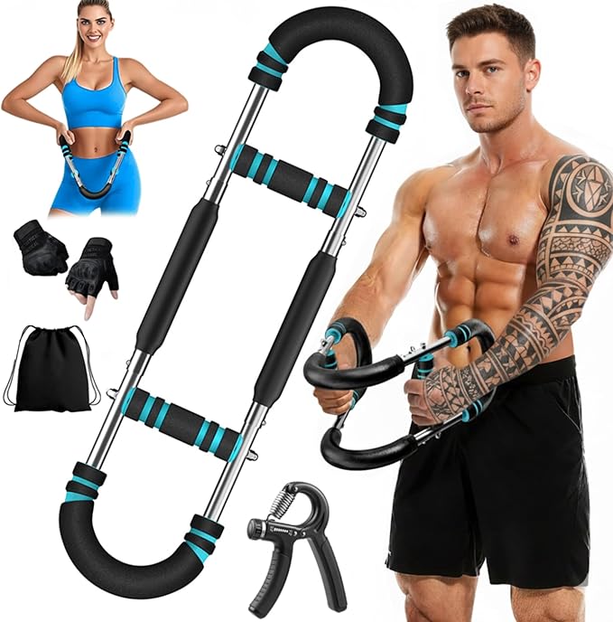 Zentro Cart Twister Arm Trainer for Men & Women(40- 130 lb), 3 Adjustable Arm and Chest Trainer, Chest Exercise Workout | Home Gym Calisthenics Equipment for Full Body.