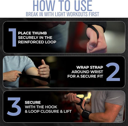 Rip Toned Wrist Wraps for Weightlifting – USPA & USAPL Approved 18" Wrist Straps for Powerlifting – Adjustable, Durable Gym Wraps with Thumb Loop – Maximum Support for Men & Women