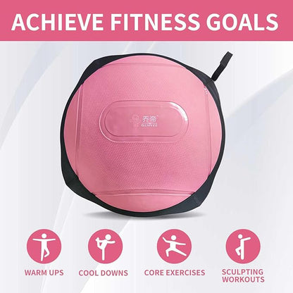 exercise balance ball, half a yoga ball, fitness ball, suitable for core stability training in home gyms, non-slip surface, and balance sports equipmen