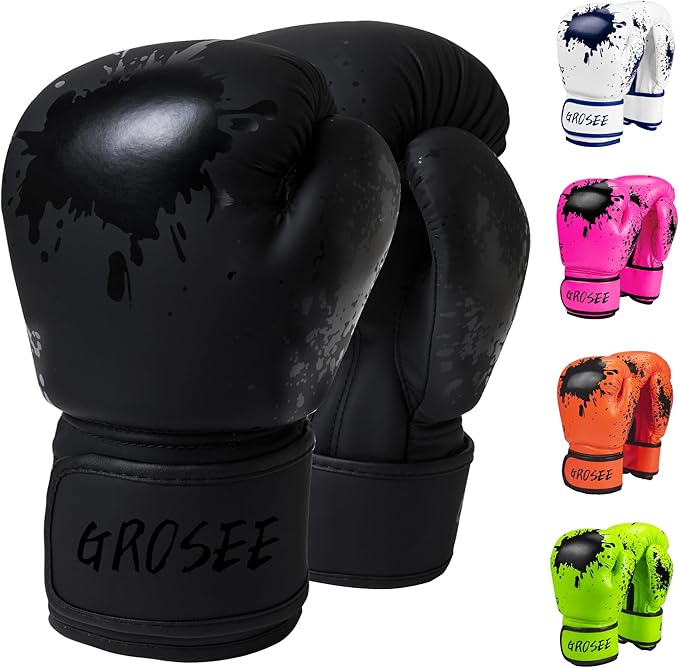 Kids Boxing Glove 6oz 8oz, Youth, Boys and Girls Training Sparring Gloves for Punching Bag, Kickboxing, Muay Thai, MMA, Gift for Age 6-15 Years