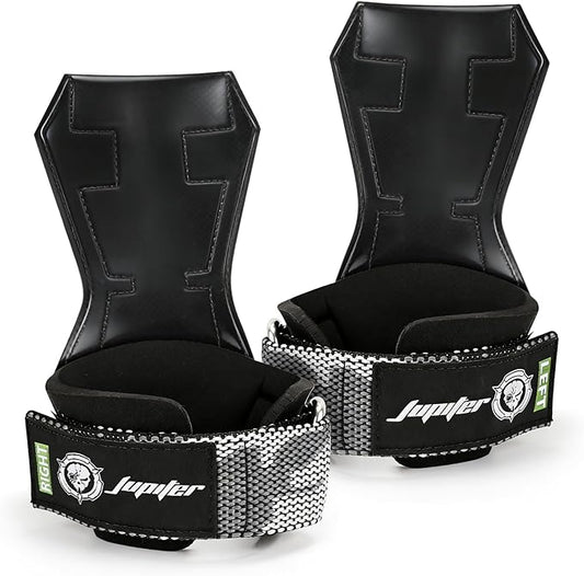 Weight Lifting Straps (Pair) JUPITER Non-Slip Wrist Support for Deadlifts & Powerlifting