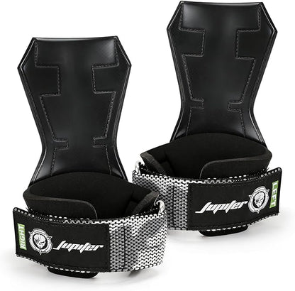 Weight Lifting Straps (Pair) JUPITER Non-Slip Wrist Support for Deadlifts & Powerlifting