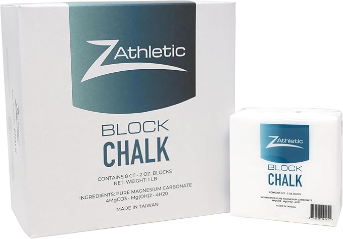Z Athletic Block Chalk for Gymnastics, Weightlifting, Rock Climbing, Crossfit (Multiple Sizes Available)
