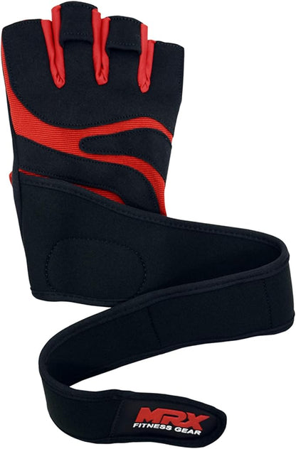 MRX Weightlifting Gloves for Men Workout Gloves Mens Wrist Support Lifting Gloves Male Gym Gloves | Workout Gym Accessories for Men Weight Lifting Fingerless Gym Exercise for Powerlifting