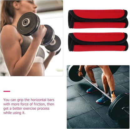 SUPVOX Barbell Grips, 2pcs Dumbbell Handles Bar Grips Detachable Horizontal Bars Cover Power Lifting Strength Training