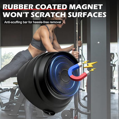 Gym Chalk Bowl Container, Magnetic Chalk Holder for Weightlifting Workout, Gym Chalk Holder Storage Magnet Bowl Gym Accessories