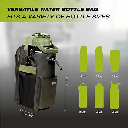 YABZ Strong Magnetic Gym Bag - Magnetic Gym Water Bottle Bag for Men and Women, High Load Capacity, Sports Gifts, Waterproof Material, Titanmag, Water Bottle Holder for Travel, Sports, Work